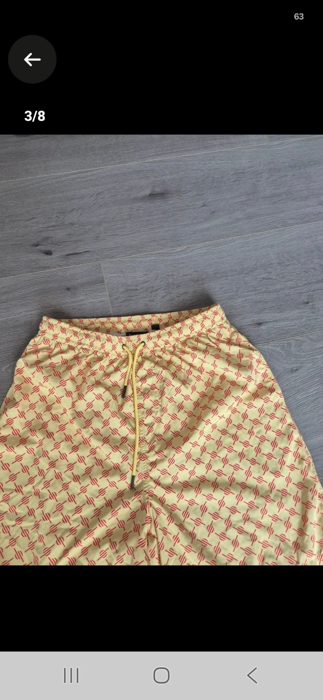 Daily Paper Zwembroek Yellow / Red Logo All-Over Print (Maat M) – photo 3